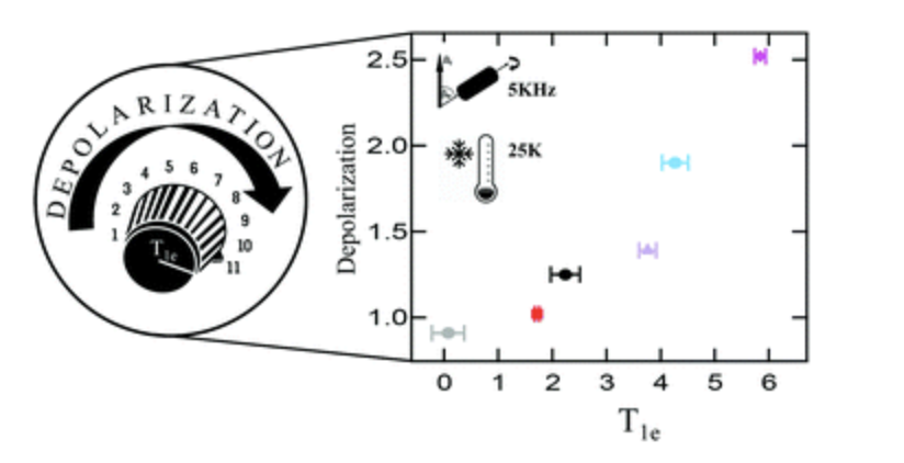 Tuning Nuclear Depolarization Under MAS by Electron T1e